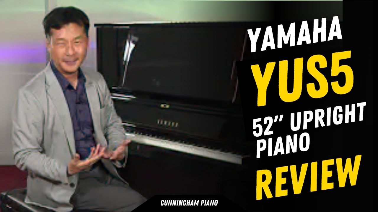 Hugh Sung with the Yamaha YUS5 52" Upright Piano