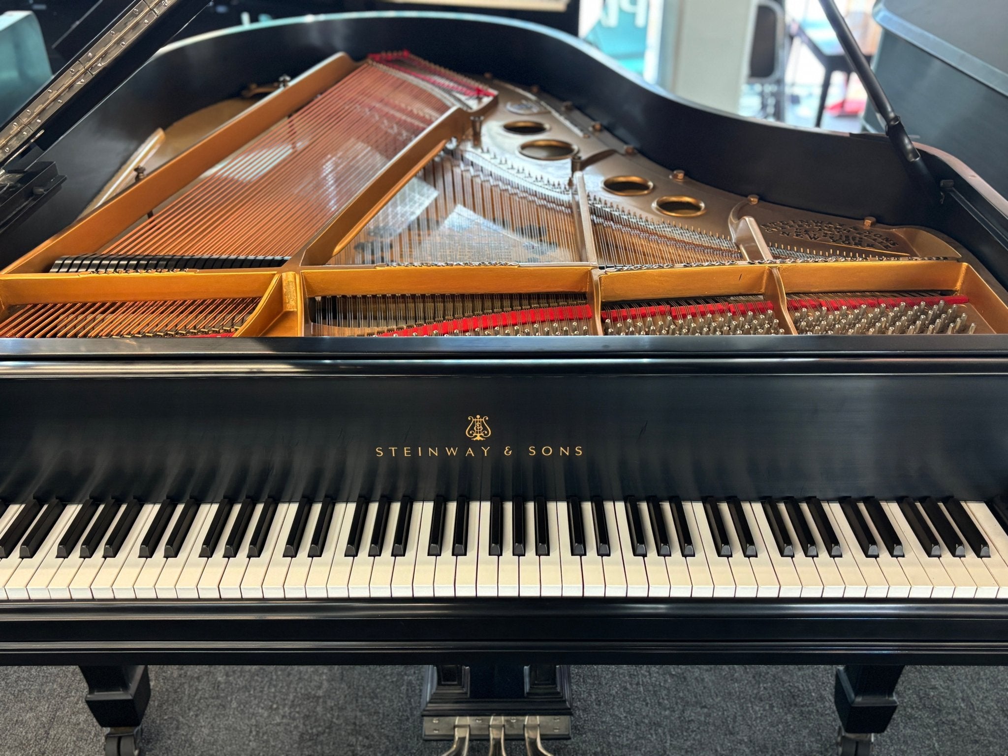 1907 Steinway Model O Grand Piano – Restored | Satin Ebony | 5′10″ - Cunningham Piano