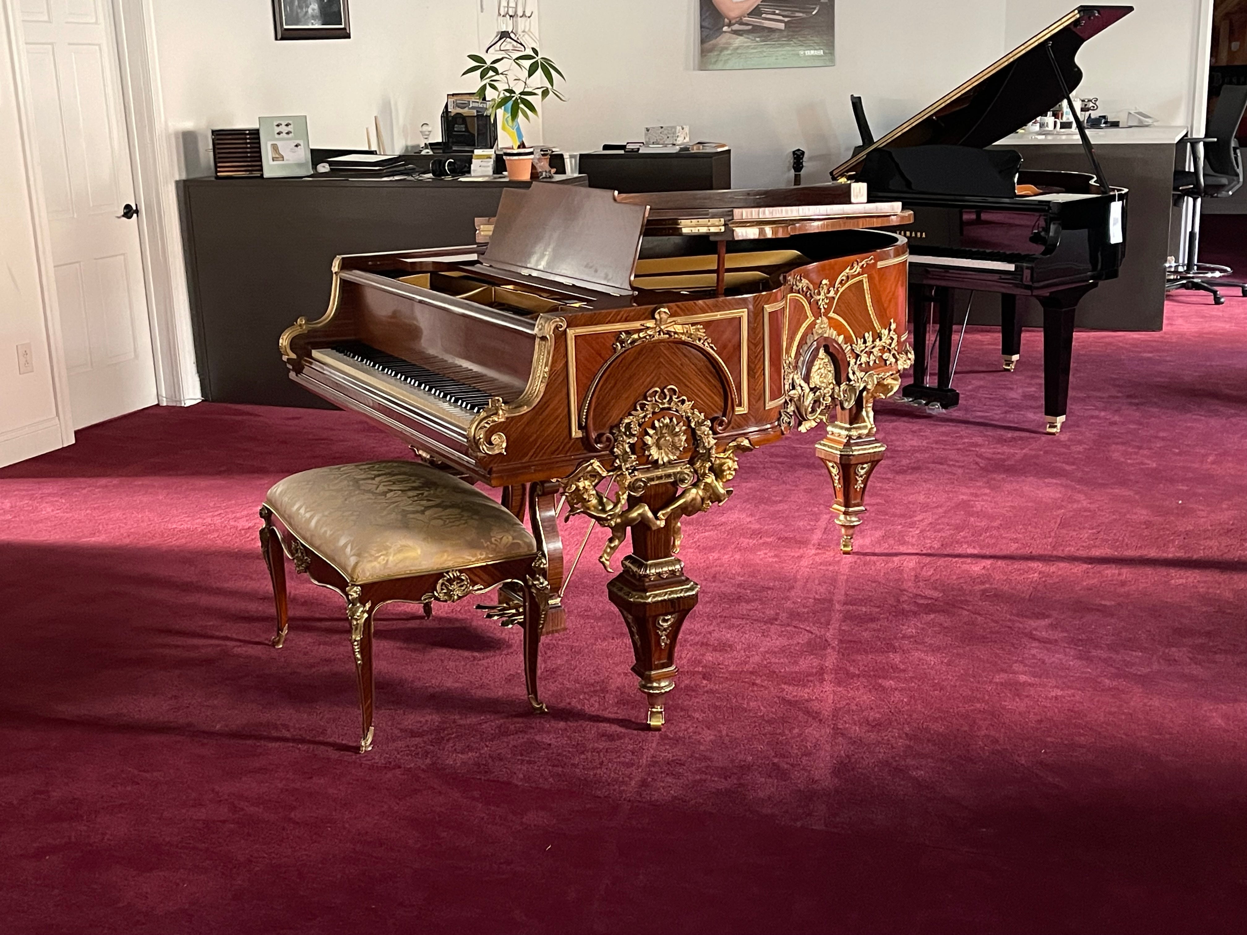 Steinway Model M 5'7" Louis XVI Custom Art Grand Piano