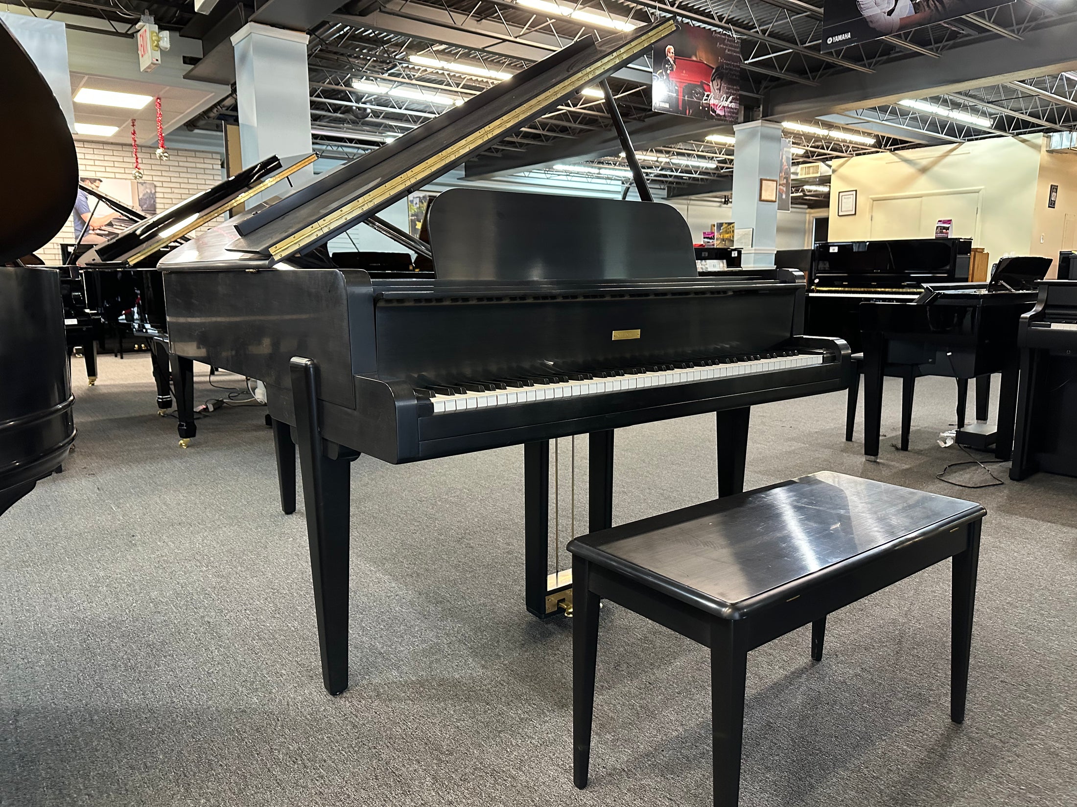 1942 Steinway Model L 5′10″ Grand Piano – Restored | Art Deco Case | Satin Ebony