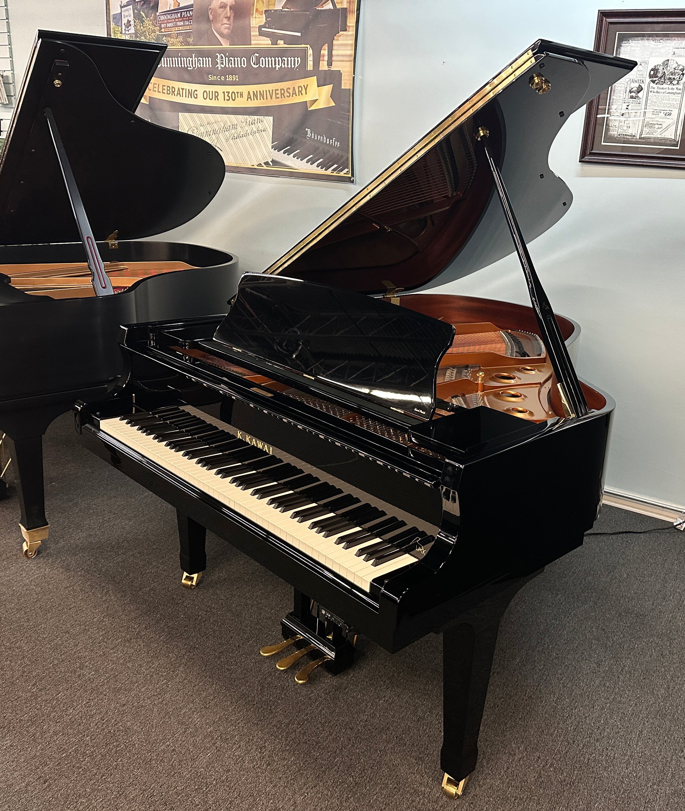 Kawai GX2 5'11" Grand Piano with QRS Silent System (Built in 2021)