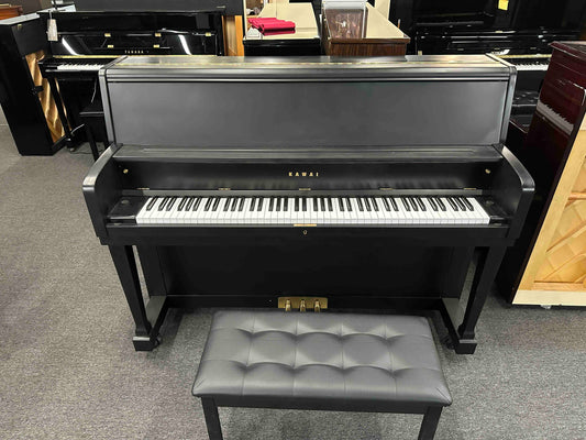 Kawai UST-7 Upright Piano in Satin Ebony – Professional Studio Tone
