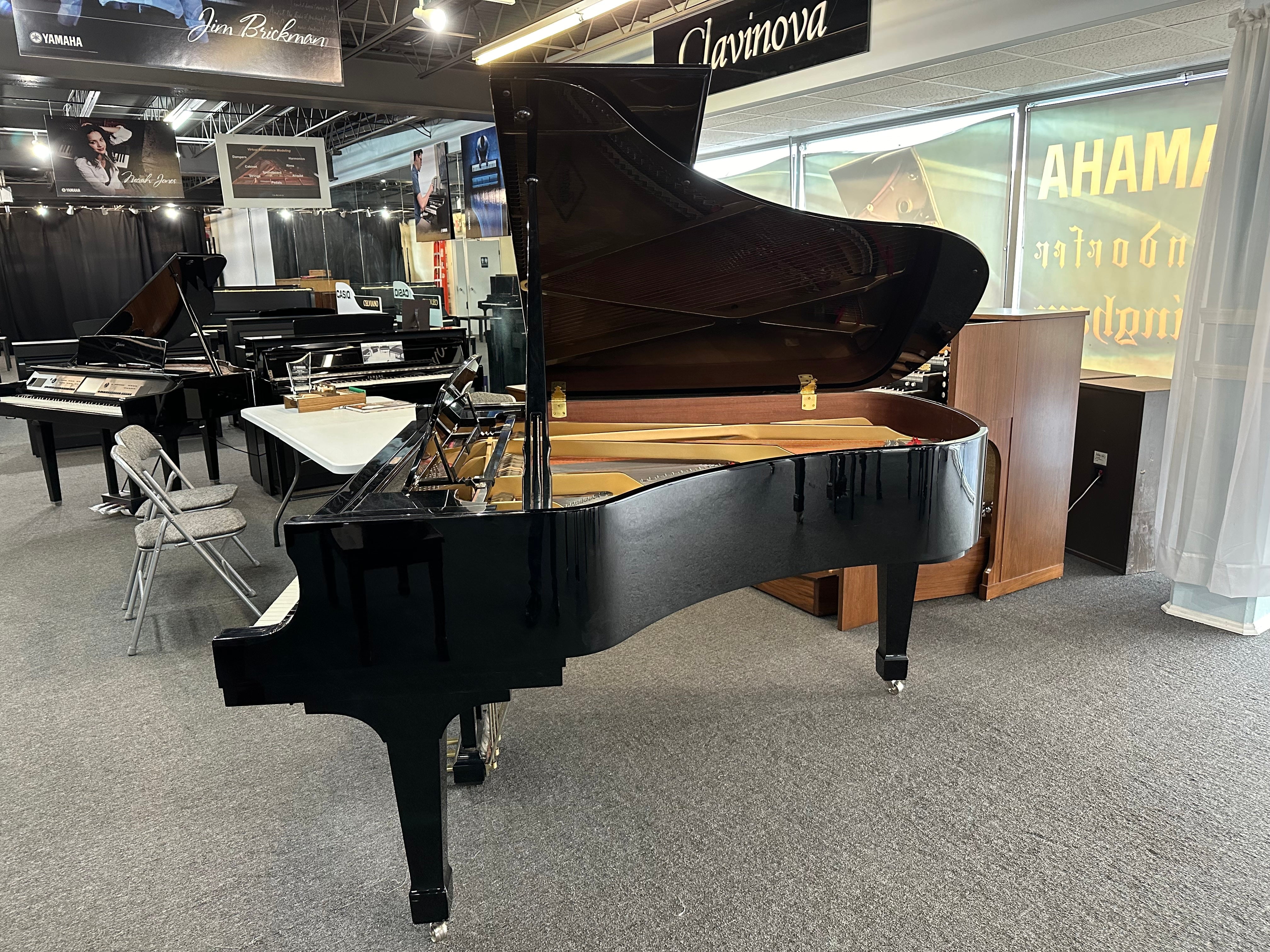 Boston 6'4" GP193 Grand Piano in Ebony Polish Finish