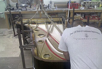 Prepping the Piano
