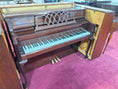 Load image into Gallery viewer, Young Chang 45" Queen Anne Console Piano in Cherry Finish - Cunningham Piano