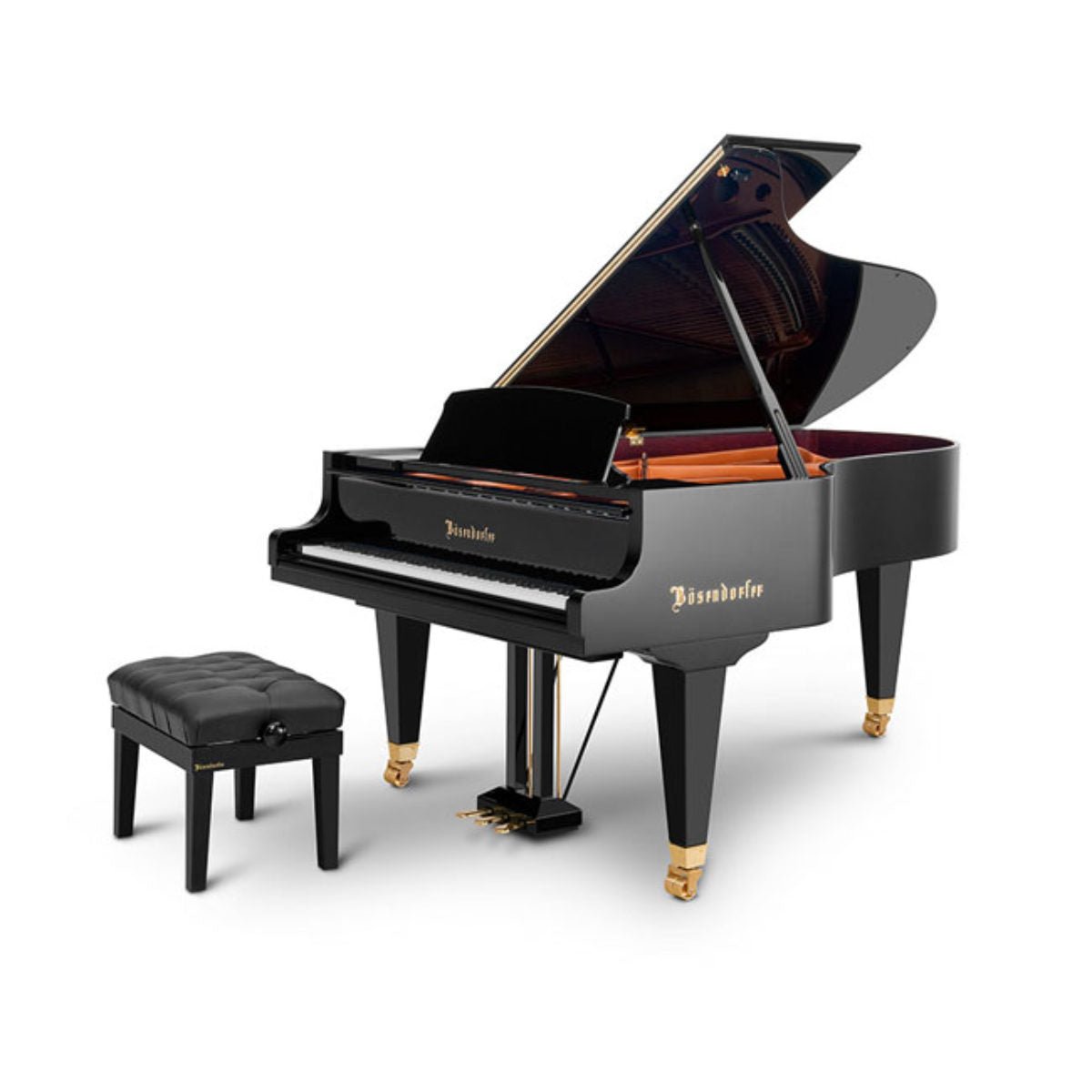 Bösendorfer 214VC (7') Grand Piano in Ebony Polish - Cunningham Piano