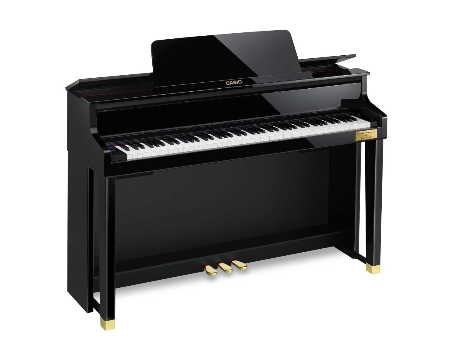 ♪さらにビックリ価格で！カシオハイブリッド、GP510、(高級黒艶ピアノ塗装) Casio GP-510 Grand Hybrid Piano with Adjustable Bench – Cunningham