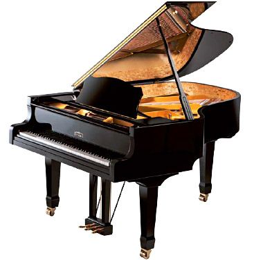 Estonia Model L190 6'3" Grand Piano in Polished Ebony Finish - Cunningham Piano