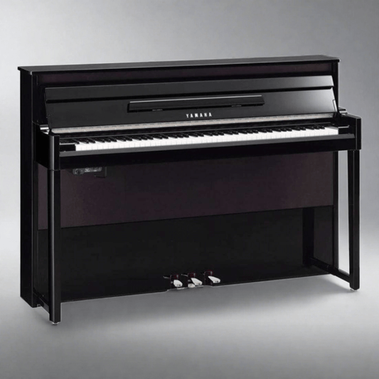 NU1XA Hybrid Upright Piano - Ebony Polish - Cunningham Piano