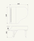Load image into Gallery viewer, Yamaha C1X 5'3" Grand Piano In Polished Ebony - Cunningham Piano