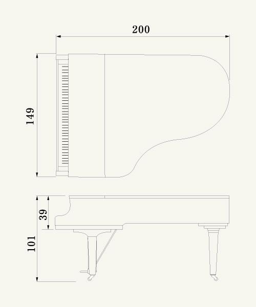 Yamaha C5X 6'7" Grand Piano In Polished Ebony - Cunningham Piano