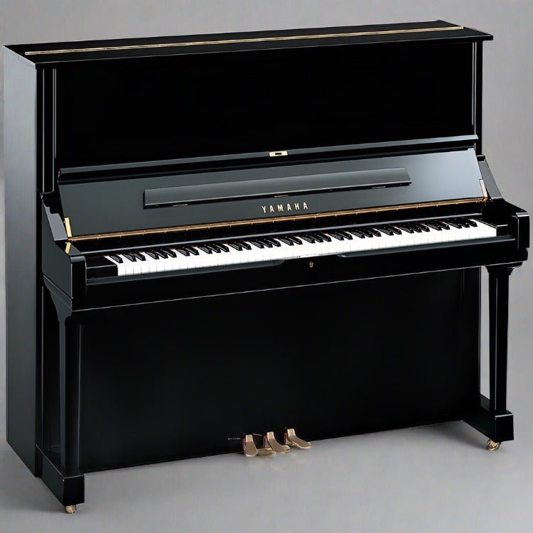 Yamaha U3 52" Upright Piano In Polished Ebony Finish - Cunningham Piano