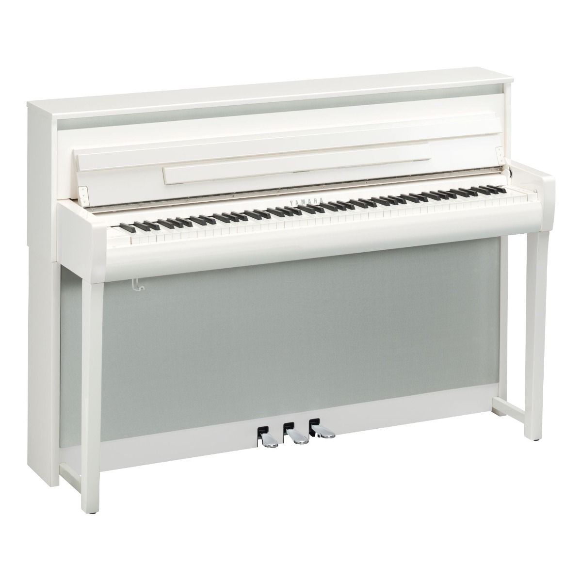 Yamaha CLP-785 Clavinova In Polished White Finish With Matching Bench