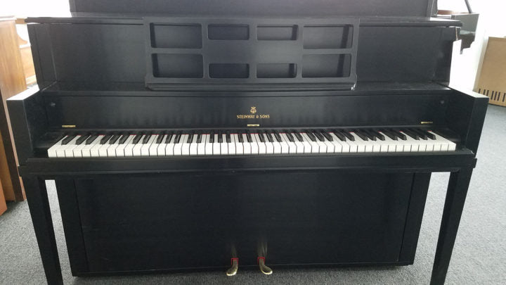 Black Color 1960 Steinway sons console piano