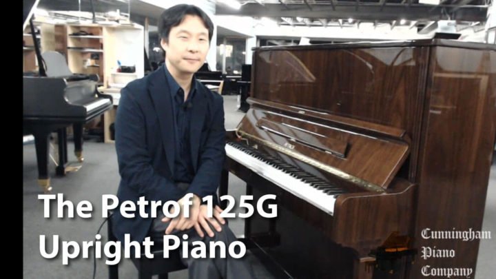 A Gorgeous Petrof 125G Upright Piano in Mahogany - Cunningham Piano
