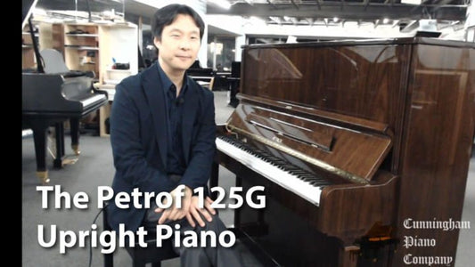 A Gorgeous Petrof 125G Upright Piano in Mahogany - Cunningham Piano