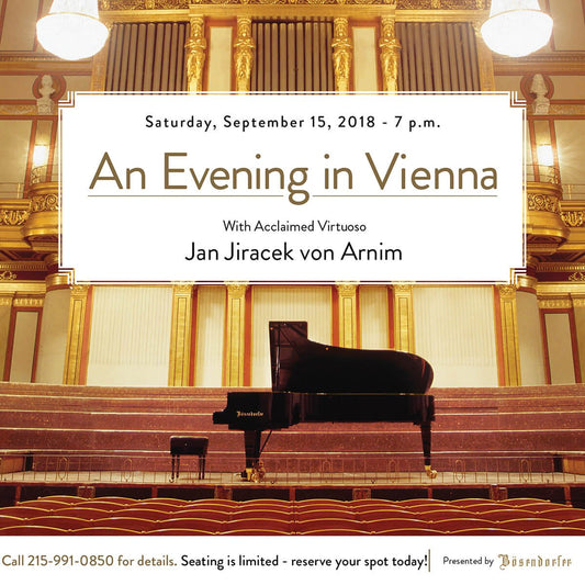 An Evening in Vienna with Jan Jiracek von Arnim - Cunningham Piano