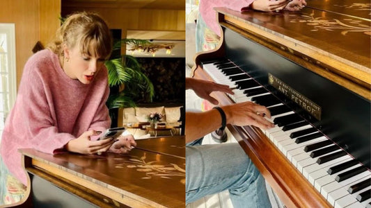 Taylor Swift Rehearsing with a PETROF Piano