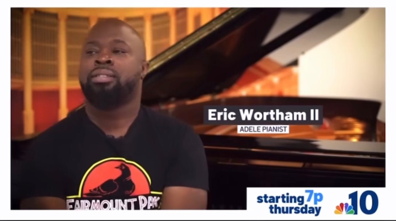 Eric Wortham on NBC10 at 7 PM Tonight and Tomorrow - Cunningham Piano