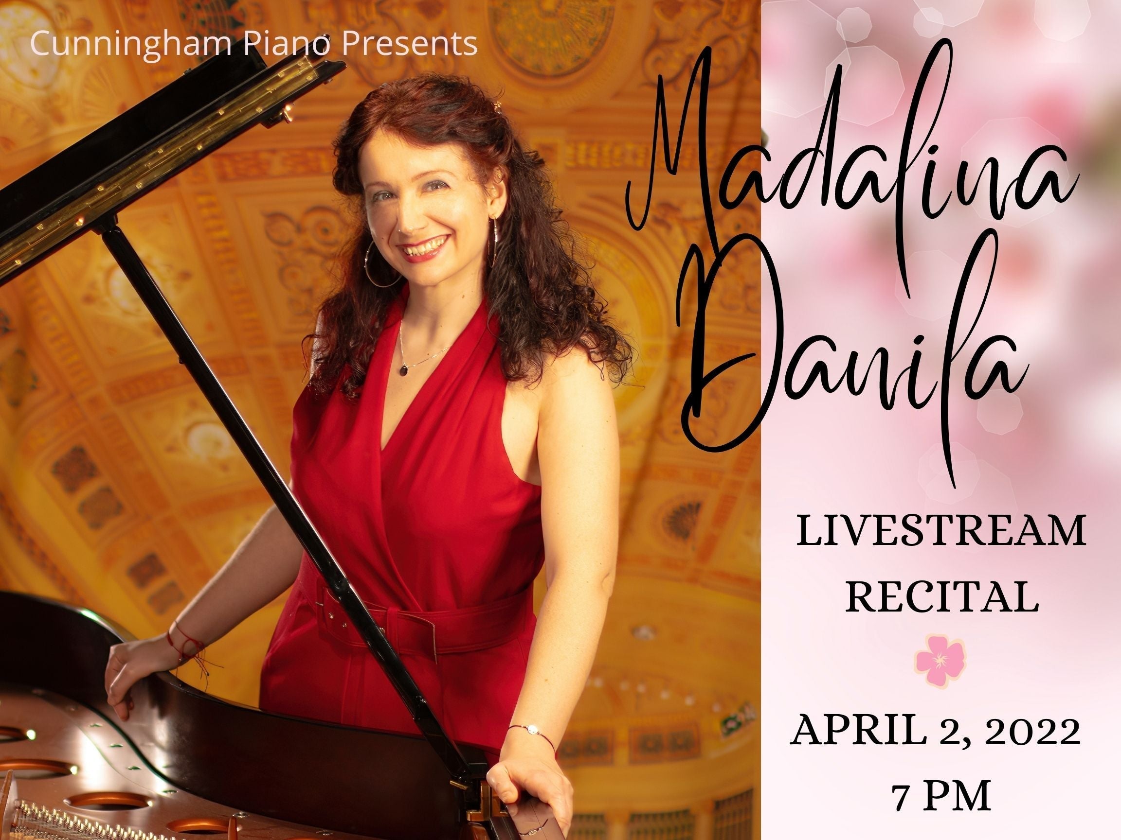 Romanian Pianist Madalina Danila in Recital at Cunningham Piano