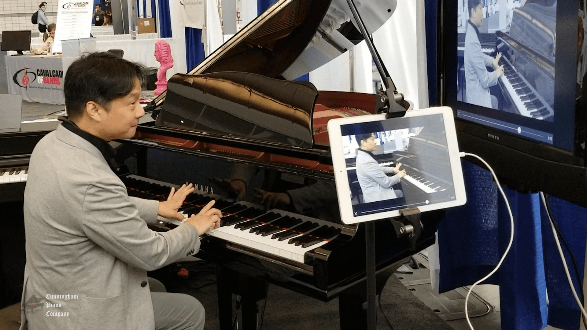 Teaching Tip with a Disklavier