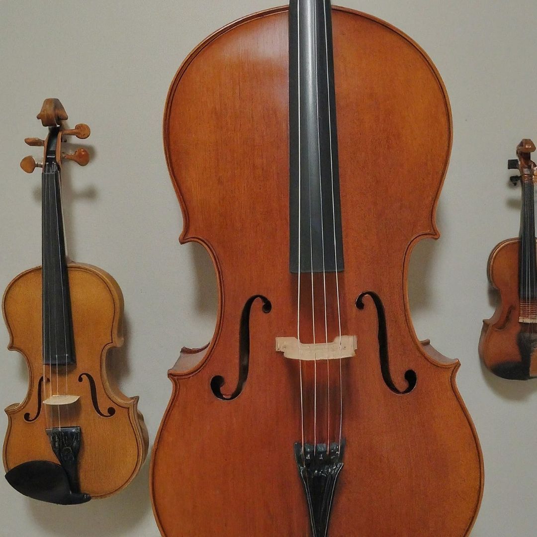 Viola, Cello, and Violin