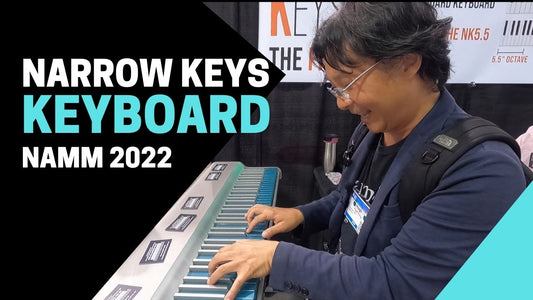 Narrow Keys Keyboard at NAMM - Cunningham Piano