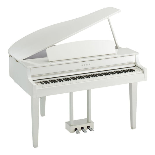 Yamaha CLP-765GP Polished White Clavinova Digital Grand Piano With Bench - Cunningham Piano