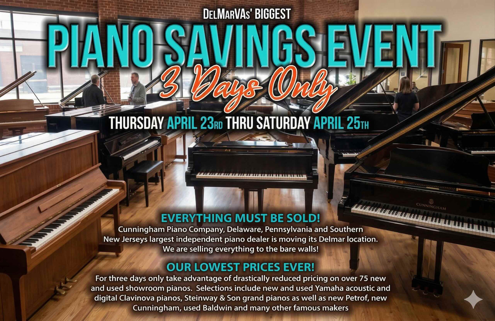 DelMarVa Piano Savings Event