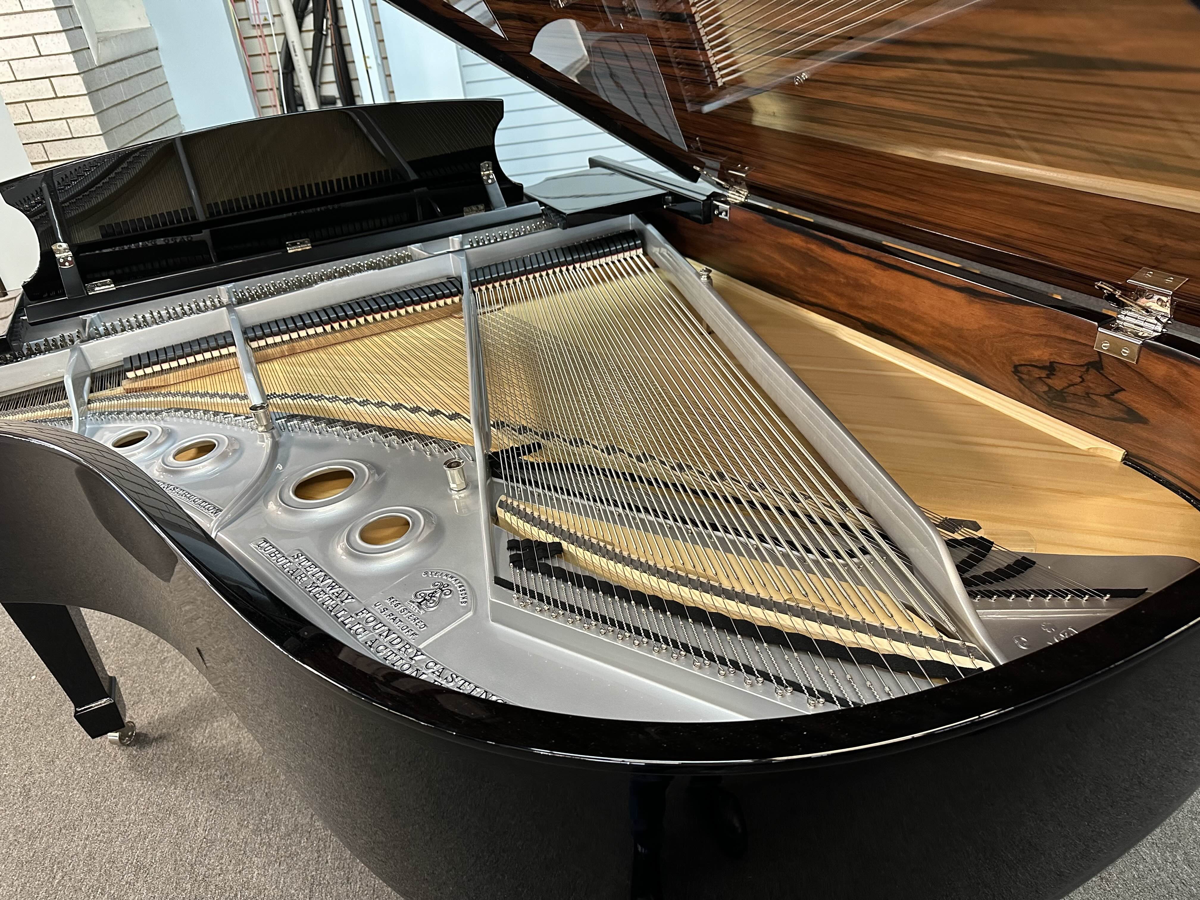 1931 Steinway Model L "Duet" 5'10" Grand Piano in Macassar and Polished Ebony