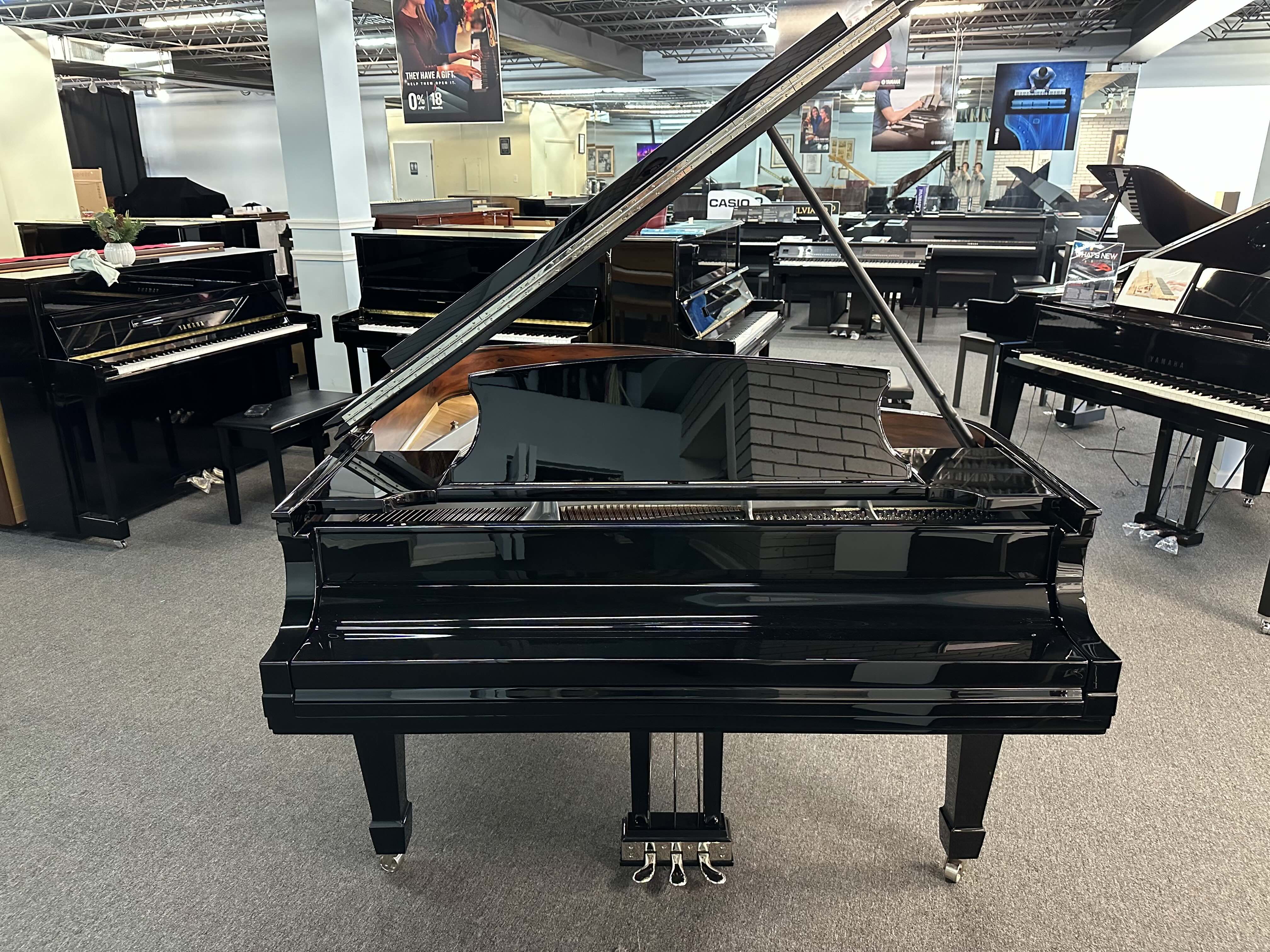 1931 Steinway Model L "Duet" 5'10" Grand Piano in Macassar and Polished Ebony