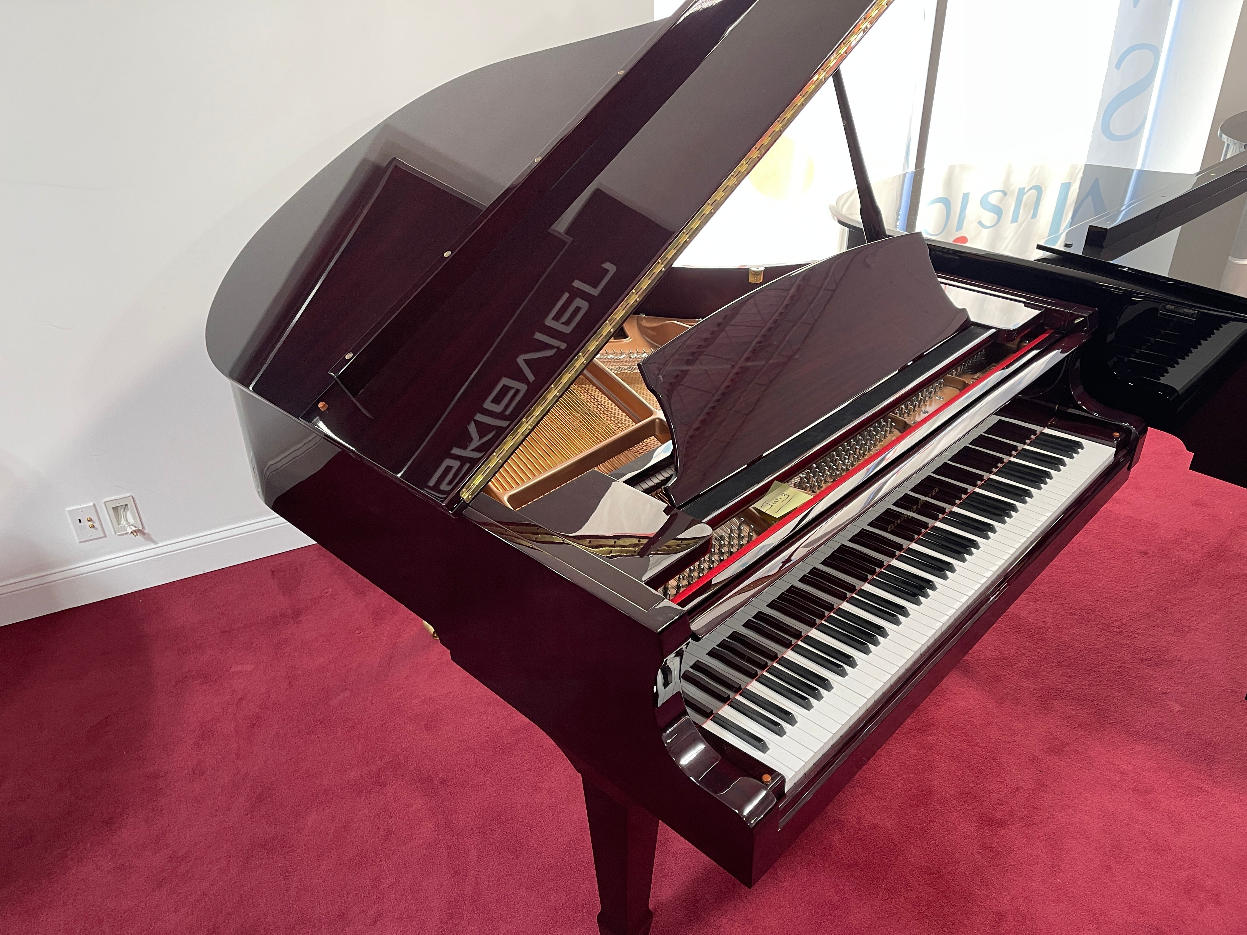 Cunningham 5'2" Grand Piano in Polished Mahogany Finish