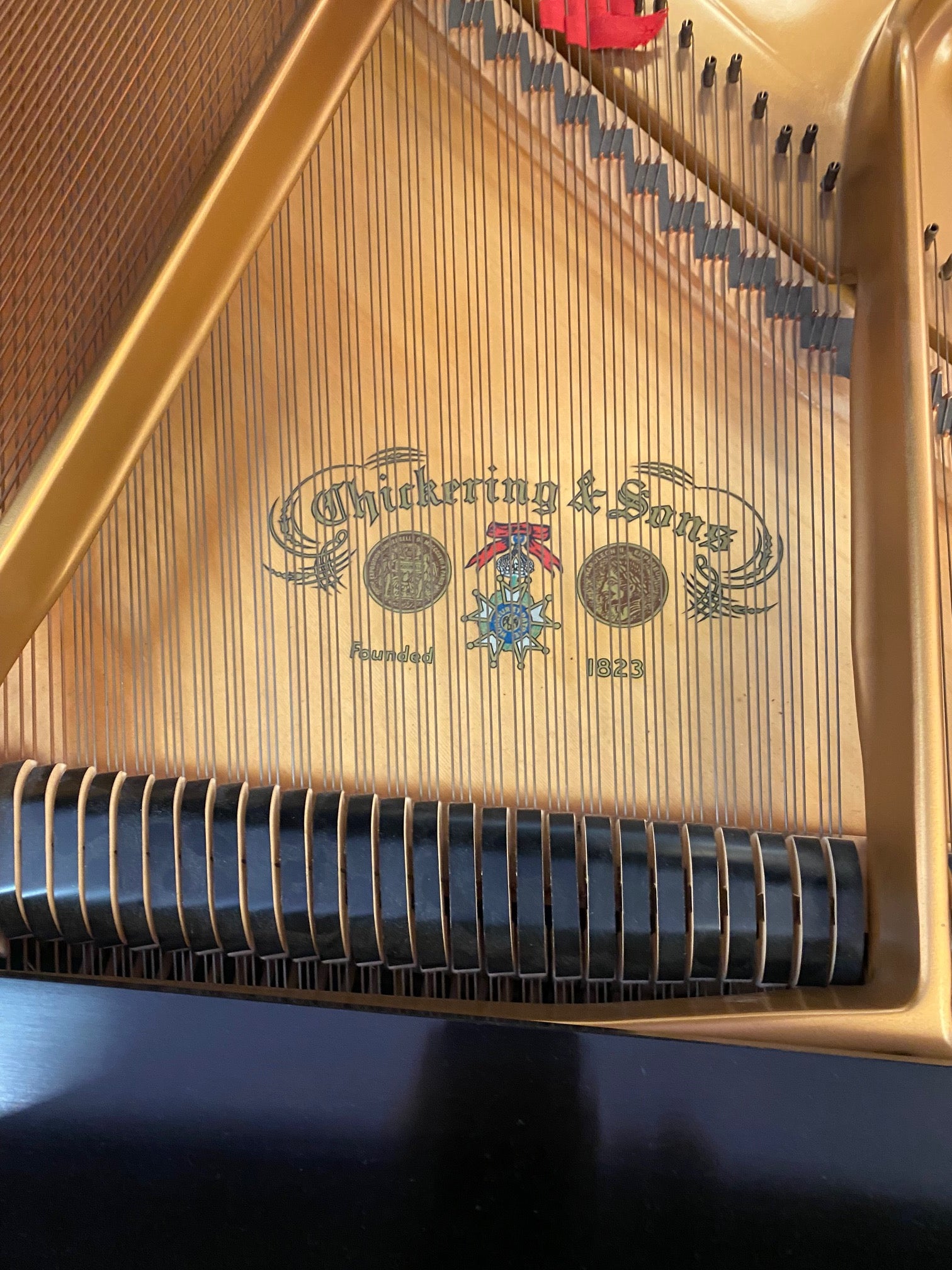 Chickering 5'7" Grand Piano in Satin Ebony Finish