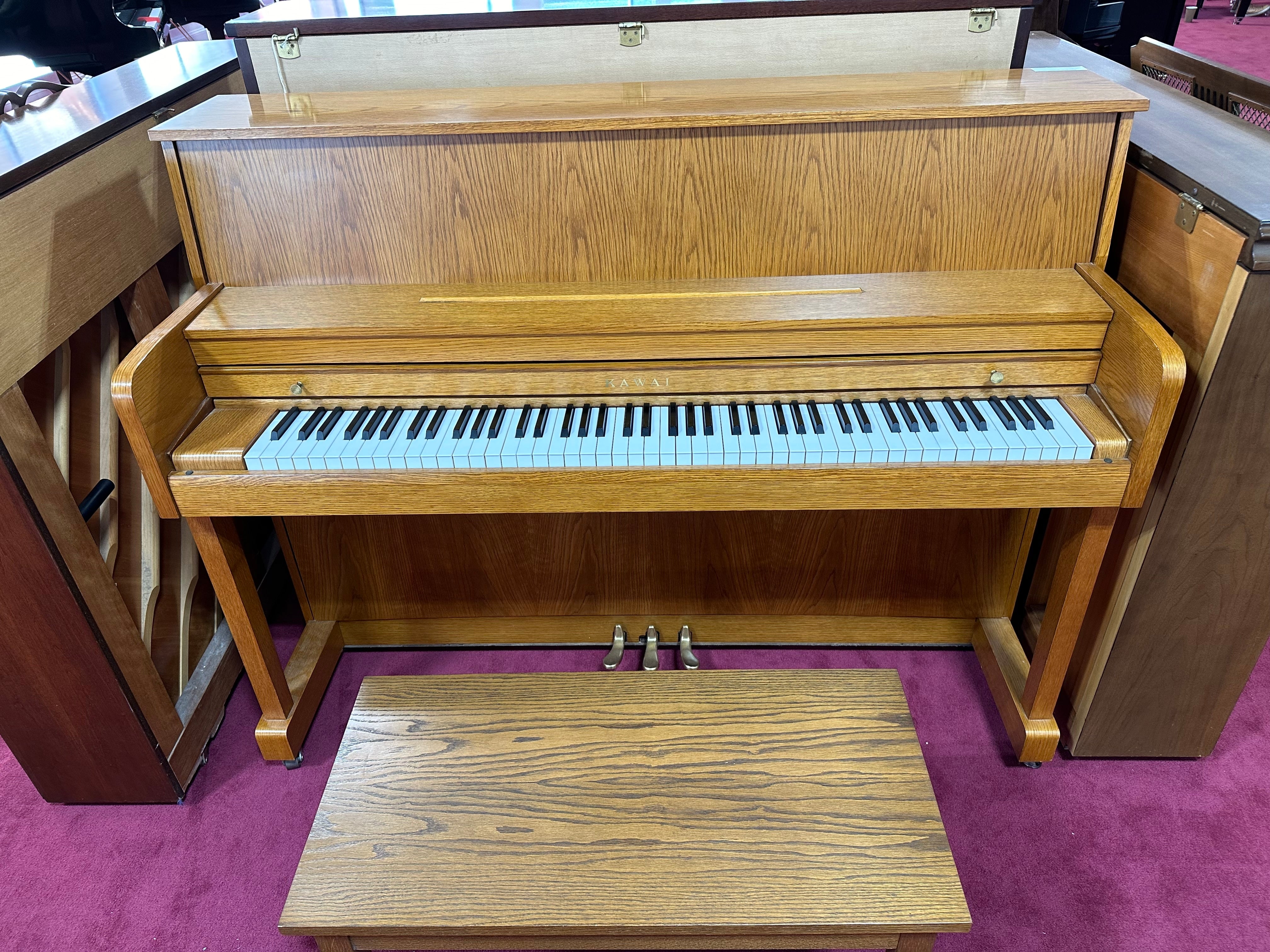 Kawai 506S 44" Studio Upright Piano in Light Oak Finish