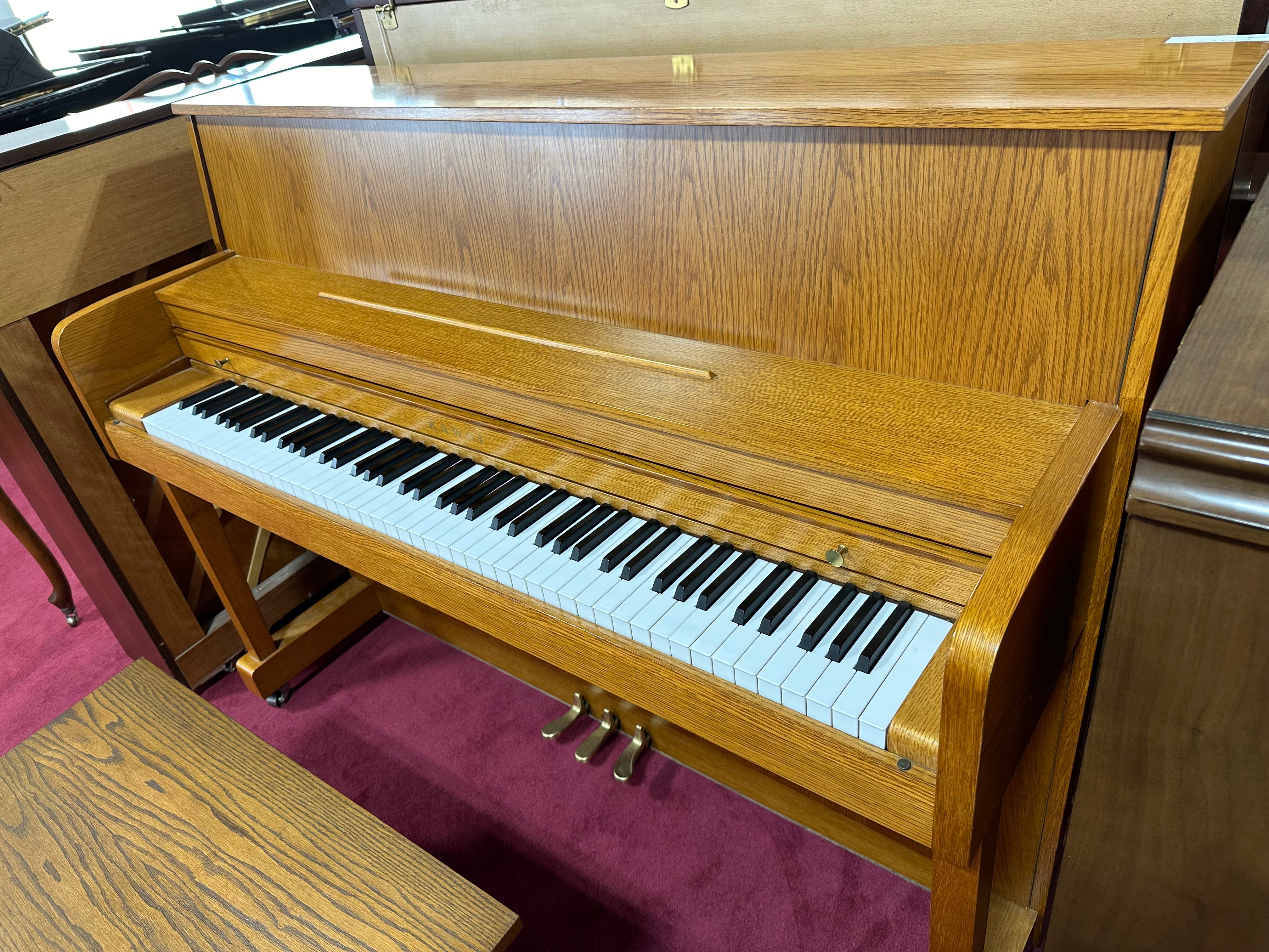 Kawai 506S 44" Studio Upright Piano in Light Oak Finish
