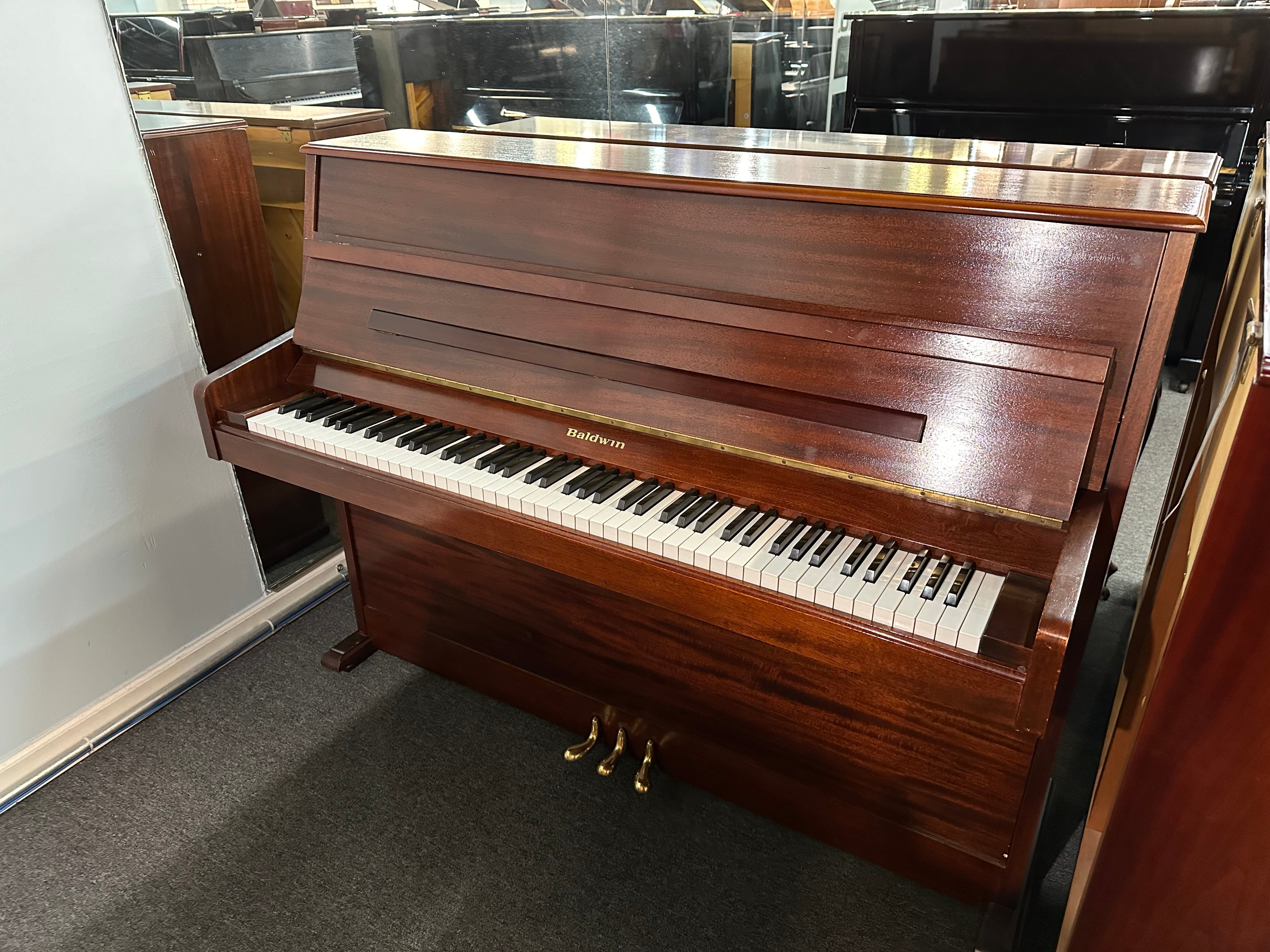 Baldwin E100 42" Console Piano in Mahogany Finish