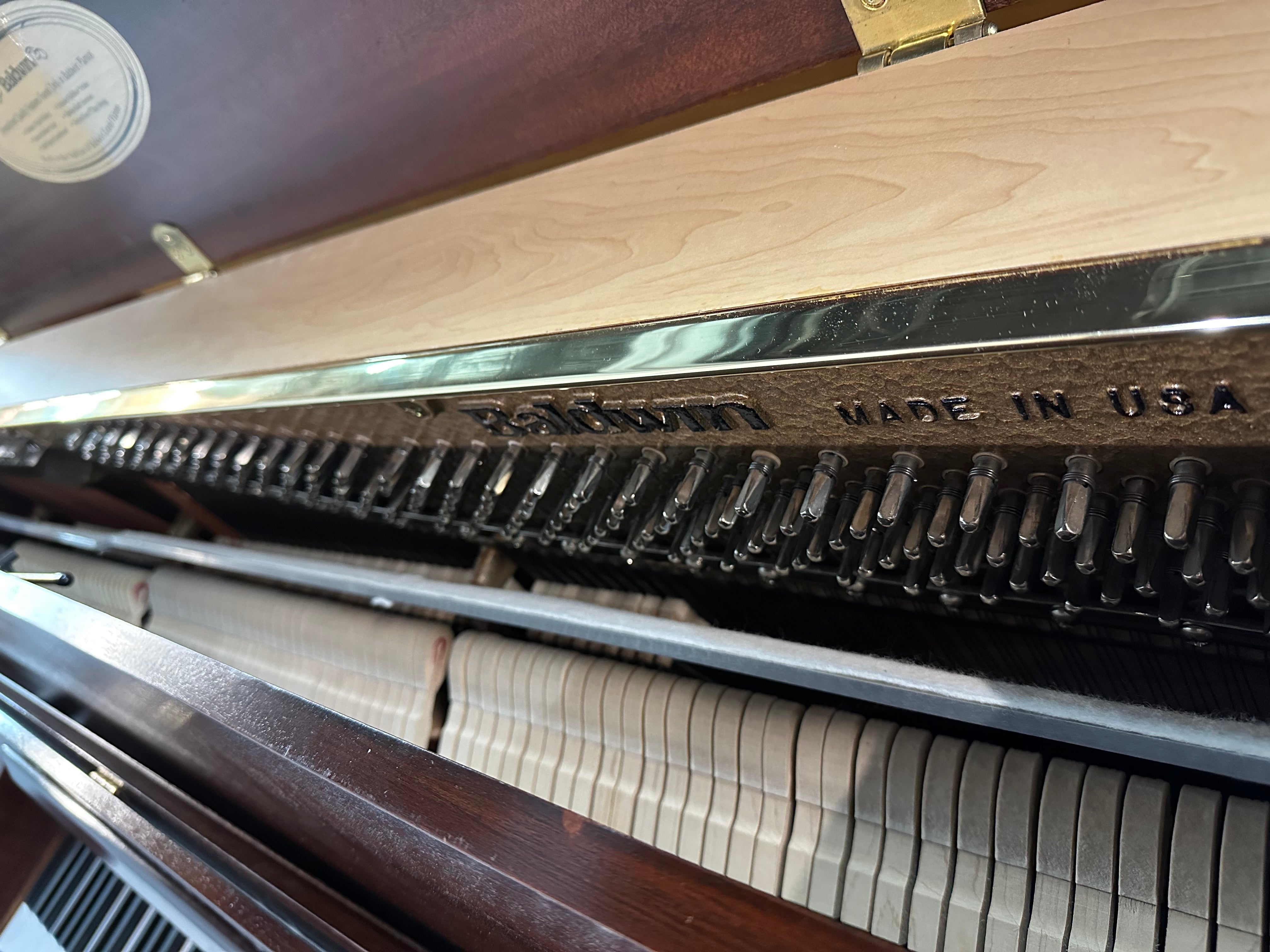 Baldwin E100 42" Console Piano in Mahogany Finish