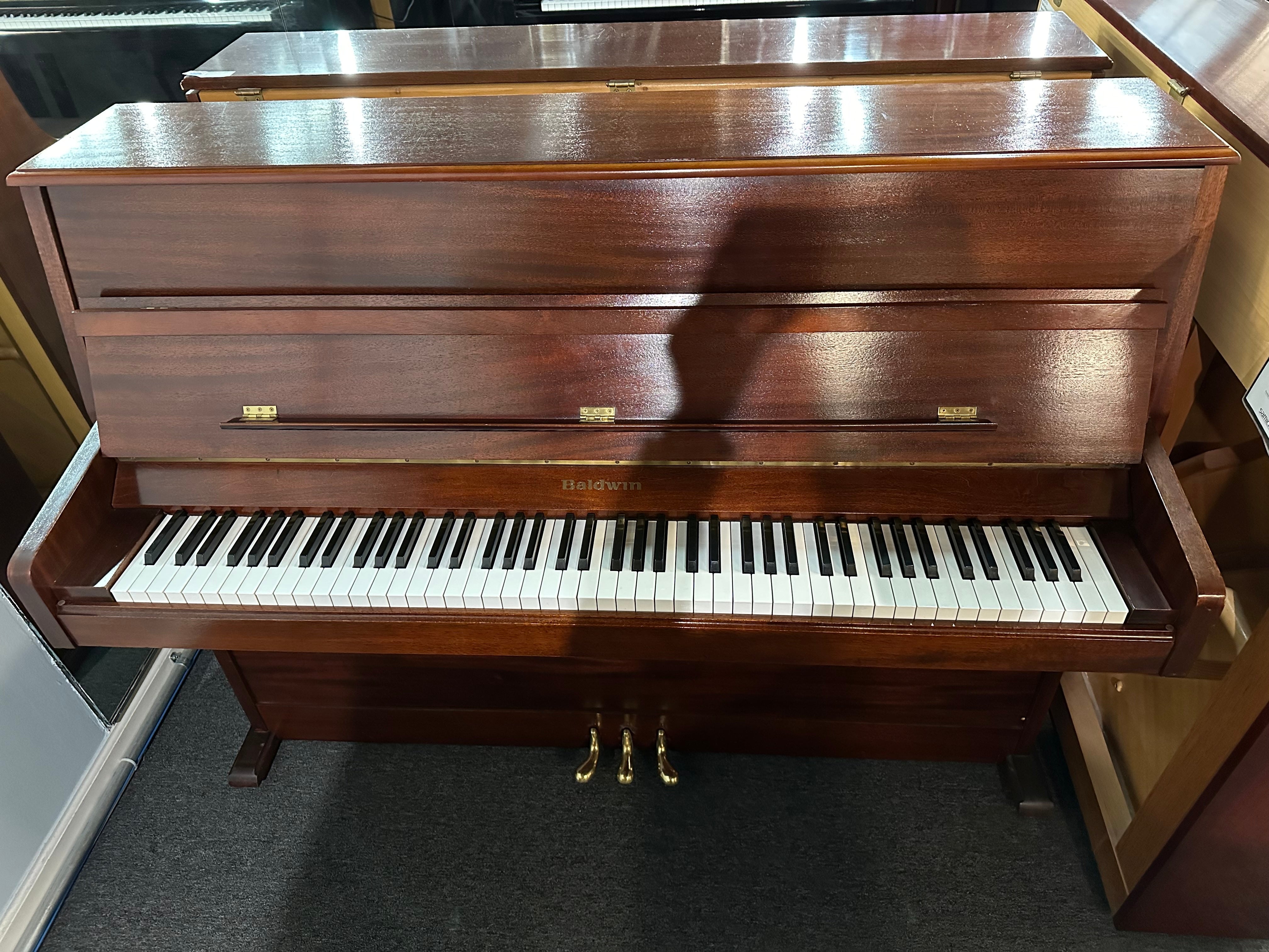 Baldwin E100 42" Console Piano in Mahogany Finish