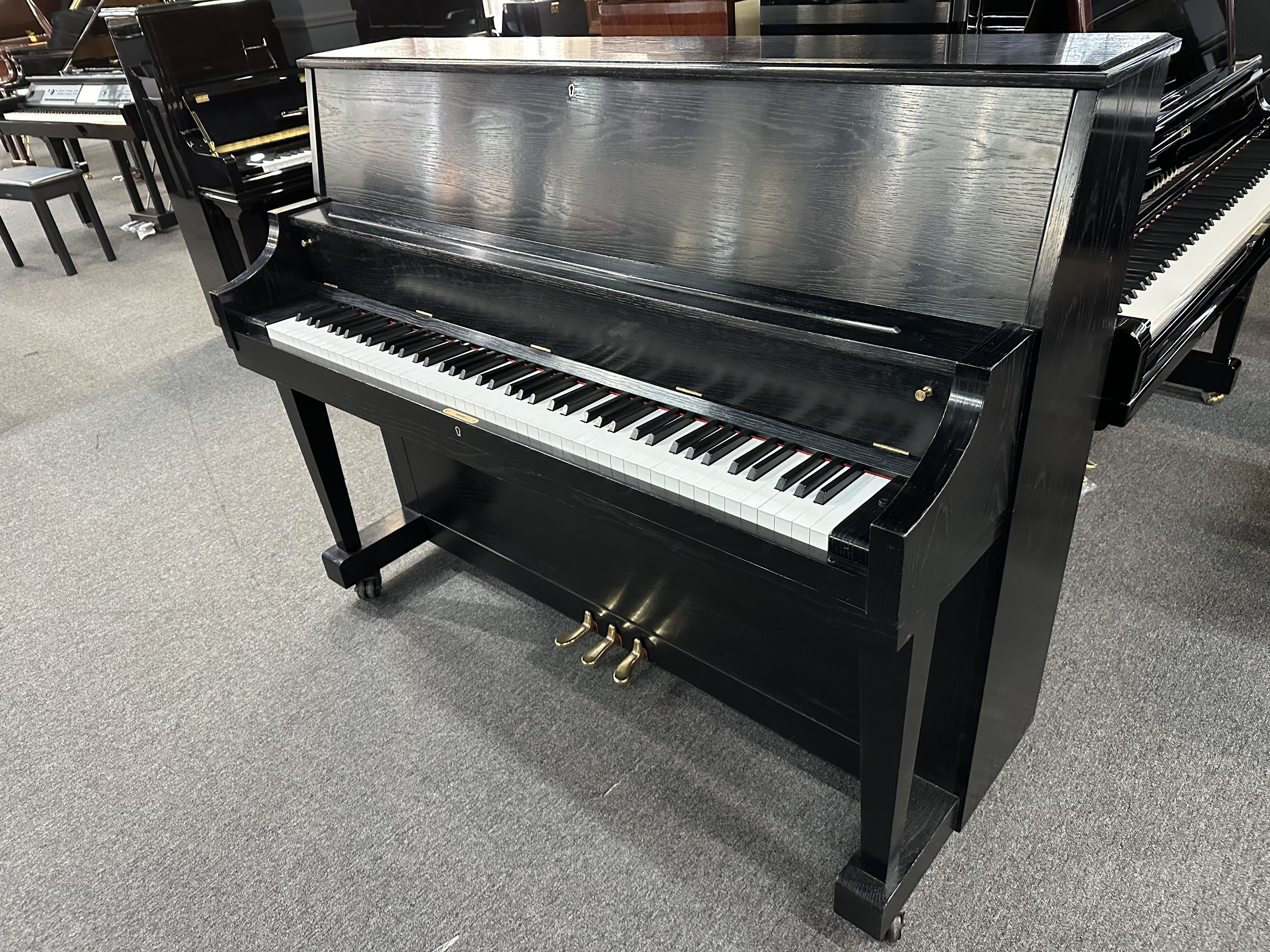 Boston UP-118S 45" Upright Piano in Satin Ebony Finish