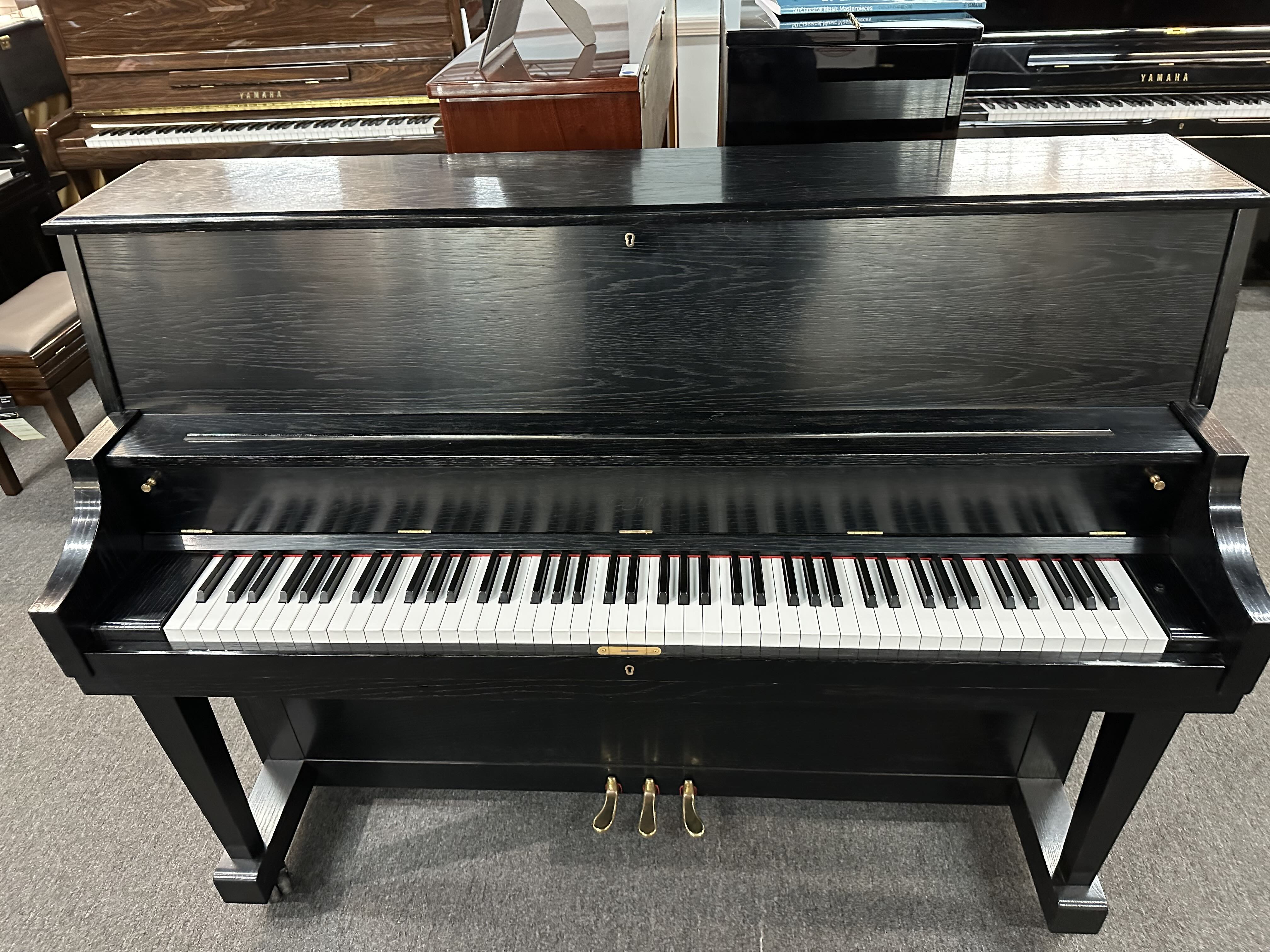 Boston UP-118S 45" Upright Piano in Satin Ebony Finish