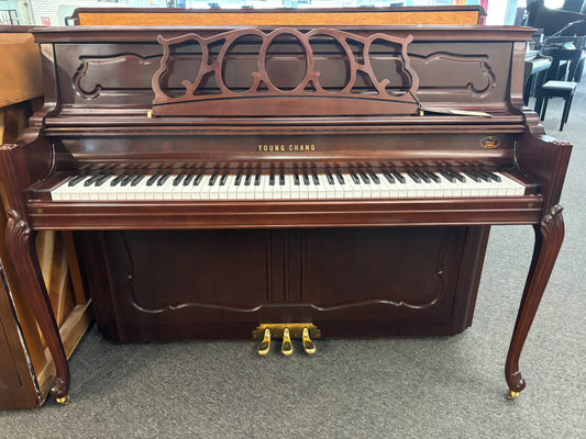 Young Chang Pramberger Series PF110 French Provincial Console Piano
