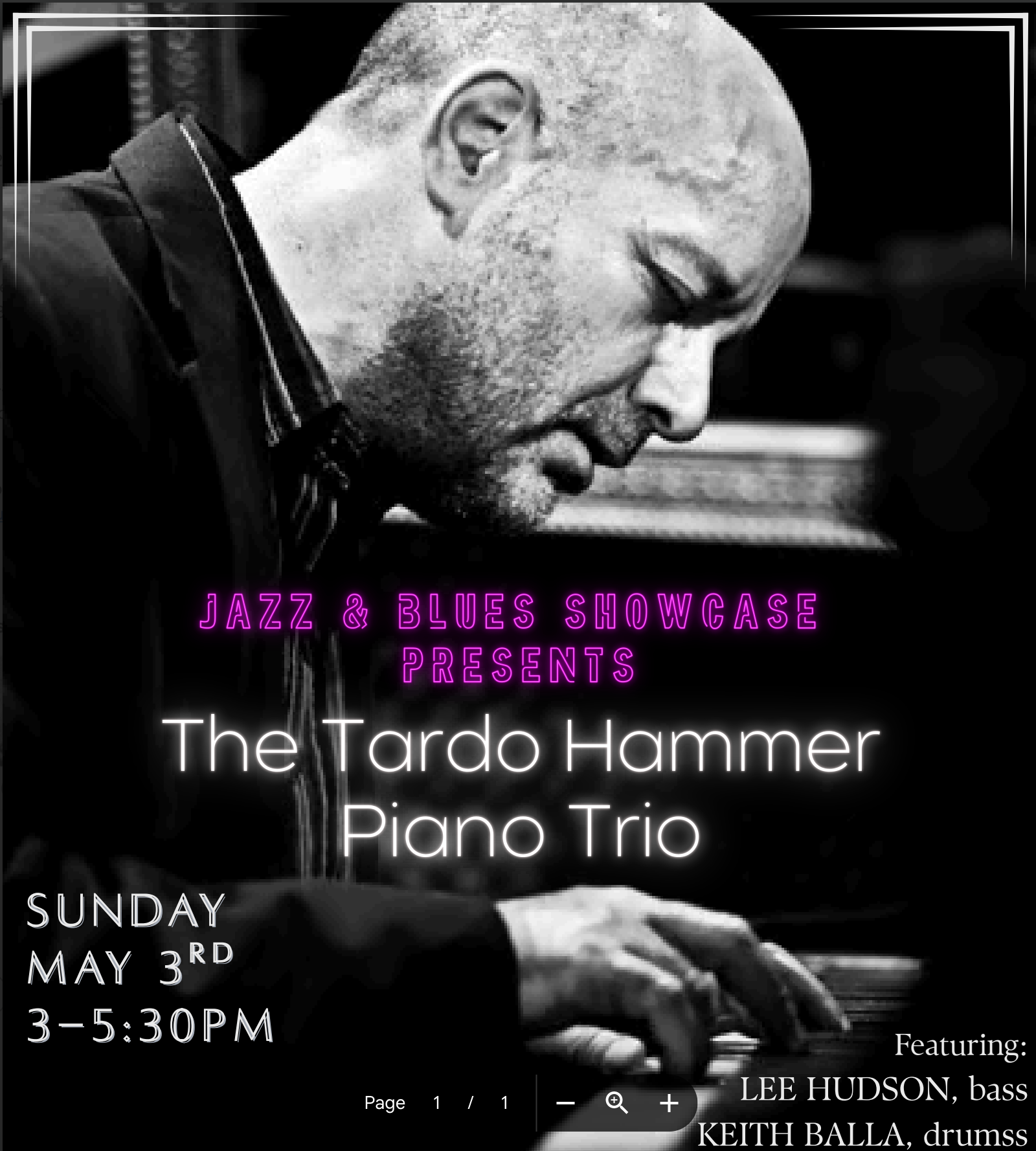 Jazz at Cherry Hill - Tardo Hamer Piano Trio