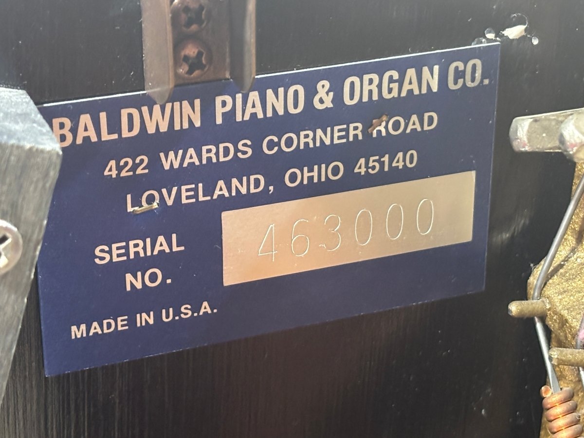 Baldwin Hamilton Studio Upright in Ebony Polish - Cunningham Piano