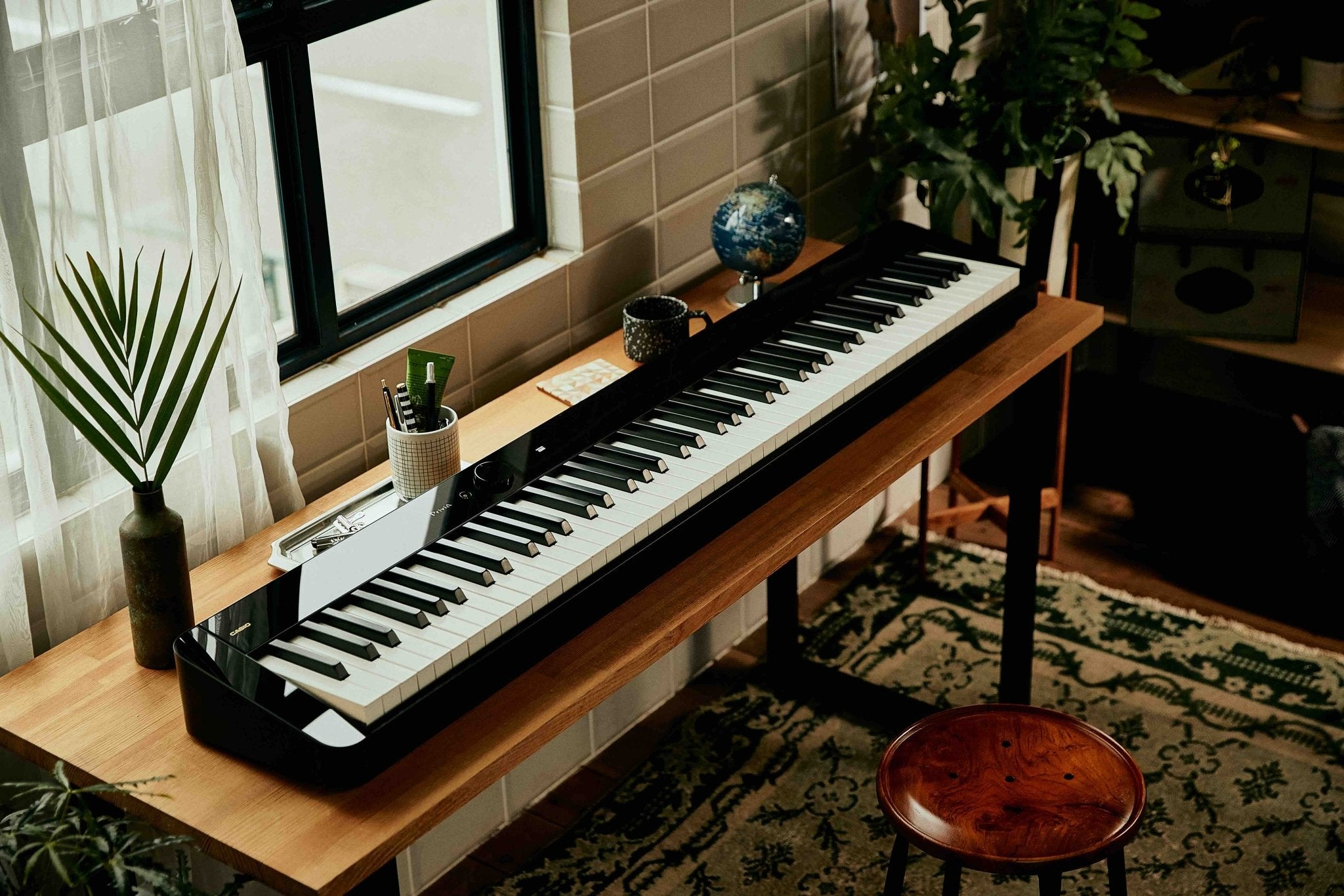 Casio Privia PX - S5000 Digital Piano – 88 - Key Hybrid Action | Portable & Bluetooth - Enabled - Cunningham Piano