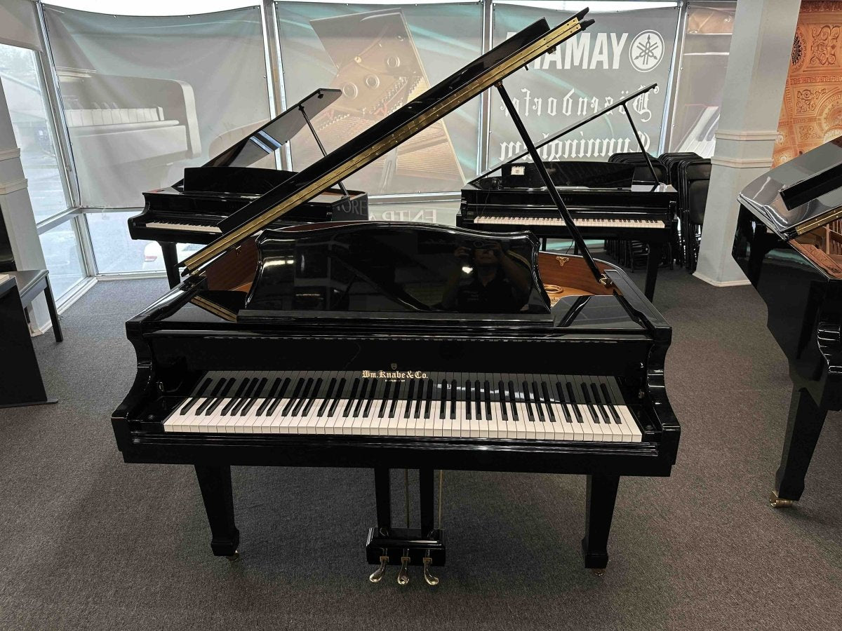 Knabe WG48 PE Baby Grand Piano – 2015 Model in Polished Ebony Finish - Cunningham Piano