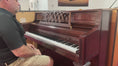 Load and play video in Gallery viewer, Young Chang French Provincial Console in Mahogany Satin
