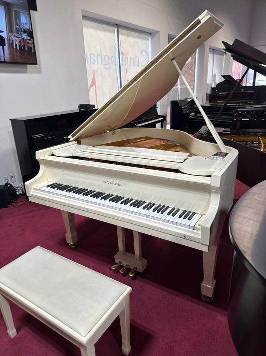 Used Samick SG150C WH Grand Piano - Cunningham Piano