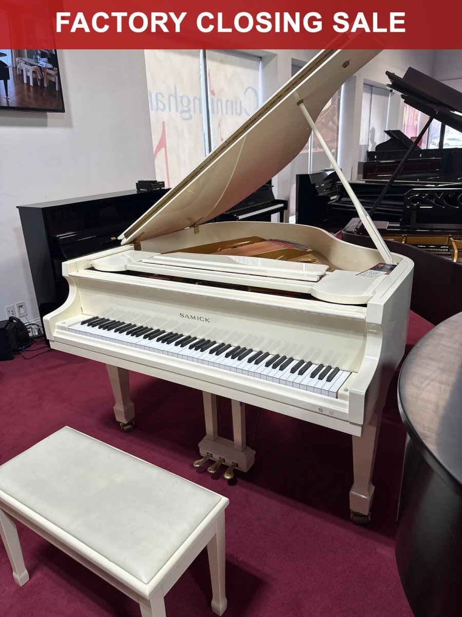 Used Samick SG150C WH Grand Piano - Cunningham Piano