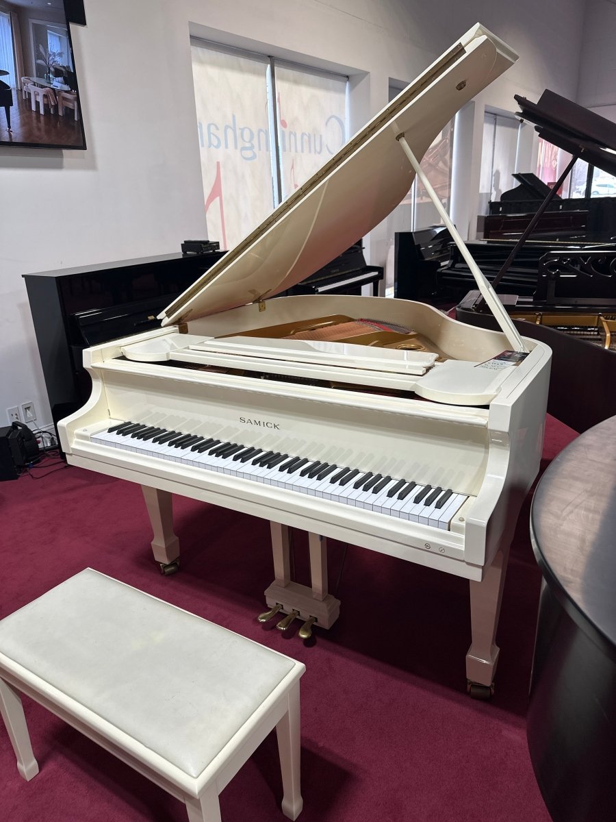 Used Samick SG150C WH Grand Piano - Cunningham Piano