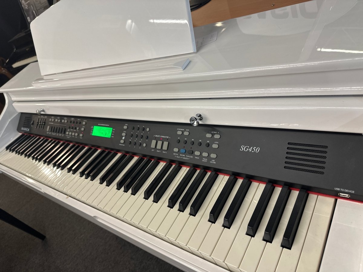 Used Samick SG450WH Piano - Cunningham Piano